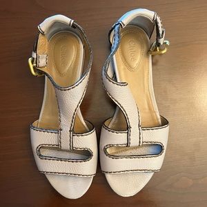 Chloe flat sandals 38 1/2